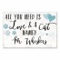 Personalized Cat Name All You Need Is Love Canvas Print