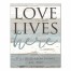 Love Lives Here Faux Pallet Wood Family Name 11x14 Personalized Canvas Wall Art
