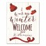 Warm Winter Welcome Family Name 11x14 Personalized Canvas Wall Art