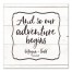 Personalized Name & Date Adventure Begins Canvas Print