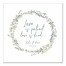 Personalized Name and Date Love is Patient Wreath Canvas Print