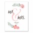 Personalized Name and Date Mr. & Mrs. Canvas Print