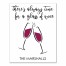 Always Time for Wine 11x14 Personalized Canvas Wall Art