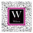 Dalmation Spots Monogram 16x16 Personalized Canvas Wall Art