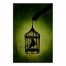 Creepy Green Bird Cage 24x36 Canvas Wall Art