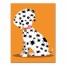 Halloween Spider Dalmatian 18x24 Canvas Wall Art