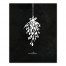 Black and White Mistletoe 16x20 Canvas Wall Art