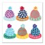 Comfy and Cozy Colorful Hats 16x16 Canvas Wall Art