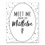 Meet Me Under the Mistletoe Dots 16x20 Canvas Wall Art