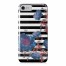 Floral Stripes iPhone 7 Personalized Barely There Case