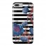 Floral Stripes iPhone 8 Plus Personalized Barely There Case