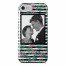 Pink Palm Stripes iPhone 8 Personalized Barely There Case