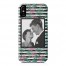 Pink Palm Stripes iPhone Case