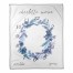 Blue Watercolor Wreath 50x60 Personalized Coral Fleece Blanket