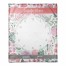 Pink Watercolor Florals 50x60 Personalized Coral Fleece Blanket