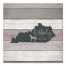 Kentucky Established 16x16 Canvas Wall Art