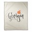 Georgia Established 50x60 Coral Fleece Blanket