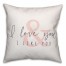 I Love You & I Like You 18x18 Spun Poly Pillow