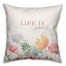 Life is Sweet Botanicals 18x18 Spun Poly Pillow