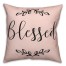 Blush Blessed 18x18 Spun Poly Pillow