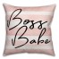 Boss Babe Stripes 18x18 Spun Poly Pillow