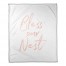 Bless Our Nest 50x60 Coral Fleece Blanket