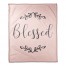 Blush Blessed 50x60 Coral Fleece Blanket