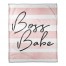 Boss Babe Stripes 50x60 Coral Fleece Blanket