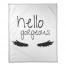 Hello Gorgeous 50x60 Coral Fleece Blanket