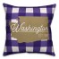 Washington Buffalo Check 18x18 Spun Poly Pillow