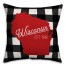 Wisconsin Buffalo Check 18x18 Spun Poly Pillow