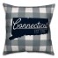 Connecticut Buffalo Check 18x18 Spun Poly Pillow