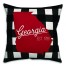 Georgia Buffalo Check 18x18 Spun Poly Pillow