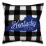 Kentucky Buffalo Check 18x18 Spun Poly Pillow