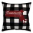 Massachusetts Buffalo Check 18x18 Spun Poly Pillow