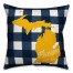 Michigan Buffalo Check 18x18 Spun Poly Pillow