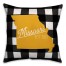 Missouri Buffalo Check 18x18 Spun Poly Pillow
