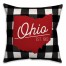 Ohio Buffalo Check 18x18 Spun Poly Pillow