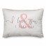 I Love You & I Like You Pink 14x20 Spun Poly Pillow
