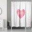 Pink Polkas 71x74 Shower Curtain