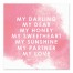 My Love 6x6 Canvas Wall Art