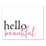 Hello Beautiful 16x20 Canvas Wall Art