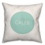 Orange Cactus Print 16x16 Personalized Spun Poly Pillow