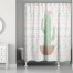 Aztec Cactus 71x74 Shower Curtain