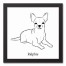 Chihuahua  Sketch 12x12 Personalized Black Framed Canvas