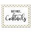 But First . . . Cocktails 11x14 Personalized Canvas Wall Art
