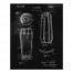 Cocktail Shaker Patent 16x20 Canvas Wall Art