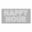 Happy Hour - Gray 10x20 Canvas Wall Art