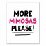 More Mimosa's Please 11x14 Personalized Canvas Wall Art