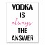 Vodka Is Always The Answer 11x14 Personalized Canvas Wall Art